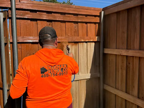 Fence Staining in Flower Mound