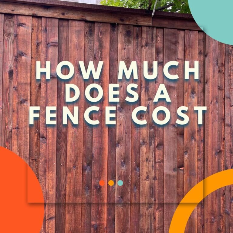 how much does a fence cost?