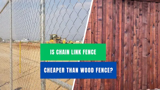 Is chain link fence cheaper than wood?